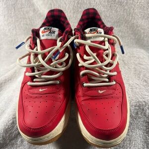Nike Kids Red and White Air Force 1 Sneakers IN IMPECCABLE condition